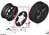 Enjoliveur de jante 19" pour jante Style 842 pour BMW X3 G01 iX3 G08 X4 G02
