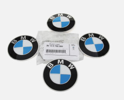 Plaquettes BMW + feuille autocollante (X4) (D 70mm ) BMW Série 5 E39