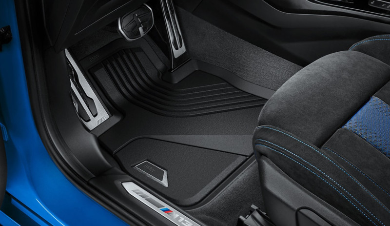 Jeu de tapis de sol tout temps avant et arrière pour BMW Série 1 F70