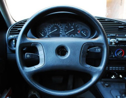 Volant de direction avec logo central (D 385MM ) pour BMW Série 3 E36