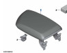 Accoudoir simili cuir (schwarz) pour BMW Série 2 Coupé F22 Cabriolet F23