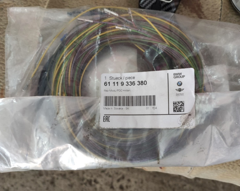 Faisceau de câbles de capteur de stationnement PDC pour pare-chocs arrière pour BMW Série 6 F12 F13 F06 Gran Coupé