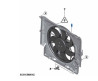 Cadre de ventilateur avec ventilateur 400 W  pour BMW X1 E84