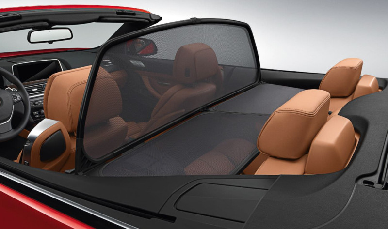 Filet coupe-vent déflecteur d'air (avec sac de rangement) pour BMW 6 Cabriolet F12