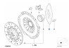 Jeu d'éléments embrayage avec levier de débrayage pour BMW Série 3 E46 (318d uniquement)