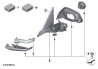 Mécanisme de rétroviseur à commutation automatique (coté au choix) pour BMW Série 2 Coupé F22 Cabriolet F23
