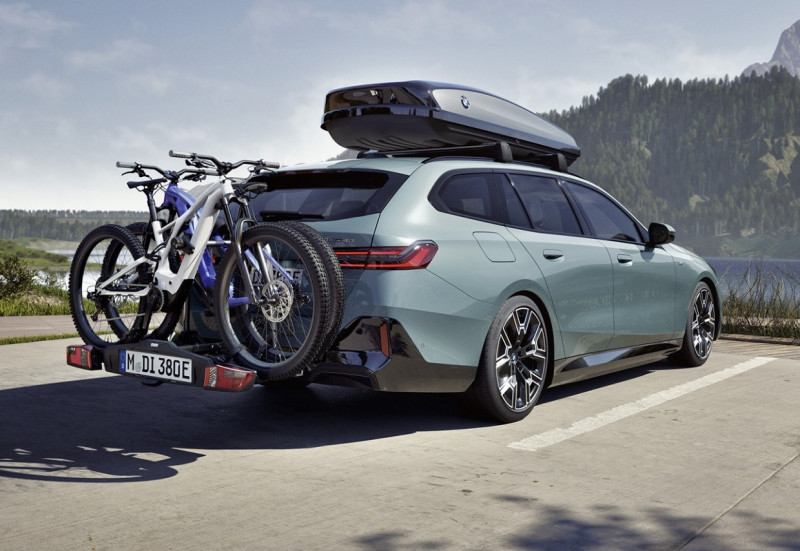 Porte-vélos 3.0 (2 ou 3 vélos) pour attelage de remorque pour BMW Série 5 F10 F11 F07 G30 G31 G60 G61