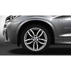 Jante 19" style 622 M à rayons doubles, bicolores « Ferricgrey », polies pour BMW X3 F25