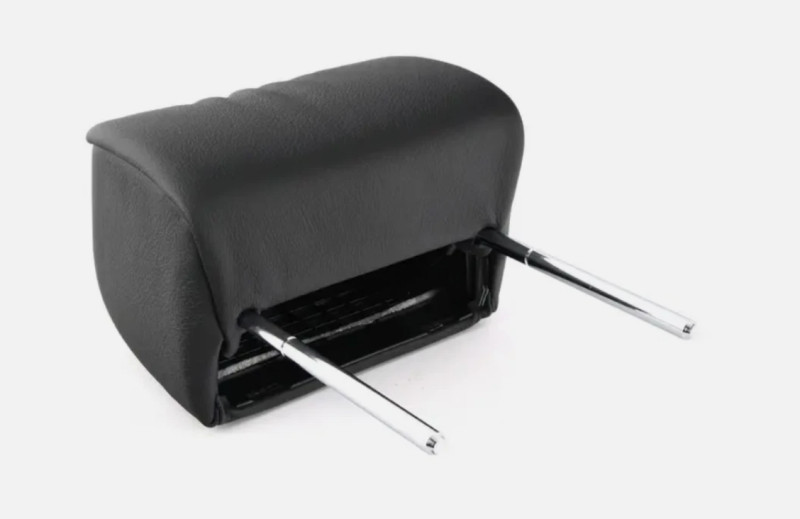 Appuie-tête arrière en cuir noir (coté au choix) pour BMW Série 3 E46