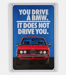 Plaque métallique BMW 20x30cm