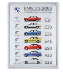 Plaque métallique BMW 3 Series Collection 30x40cm