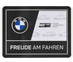 Plaque métallique BMW 3 Series FREUDE Collection 15x20cm