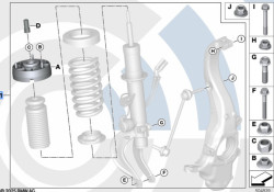 Kit de réparation palier-support avant pour BMW X3 G01