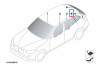 Vitre de porte fixe noir (côté au choix) BMW X1 E84