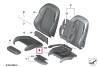 Rembourrage pour siège sport / nappe chauffante AVANT (coté au choix) pour BMW X1 F48 (avant 2019)