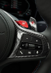 Jeu manettes de sélection de rapports en carbone (CFK) M Performance pour BMW Série 5 G30 G31