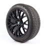 Roues complètes été 20" M Performance style 911M JETBLACK MATE POLIE pour BMW X3 G45