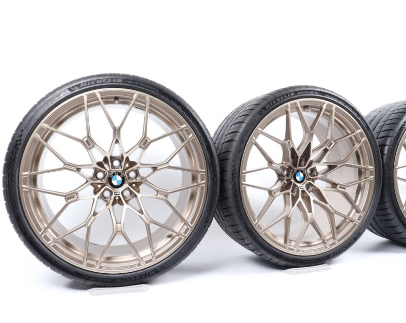 Roues complètes été 20" 21" style 1000 Gold matt bronze pour BMW M3 G80 G81