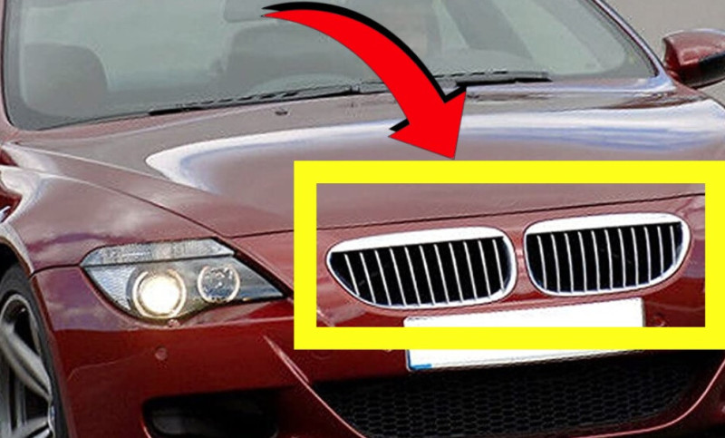 Grilles de calandres CHROM pour BMW Série 6 E63 E64