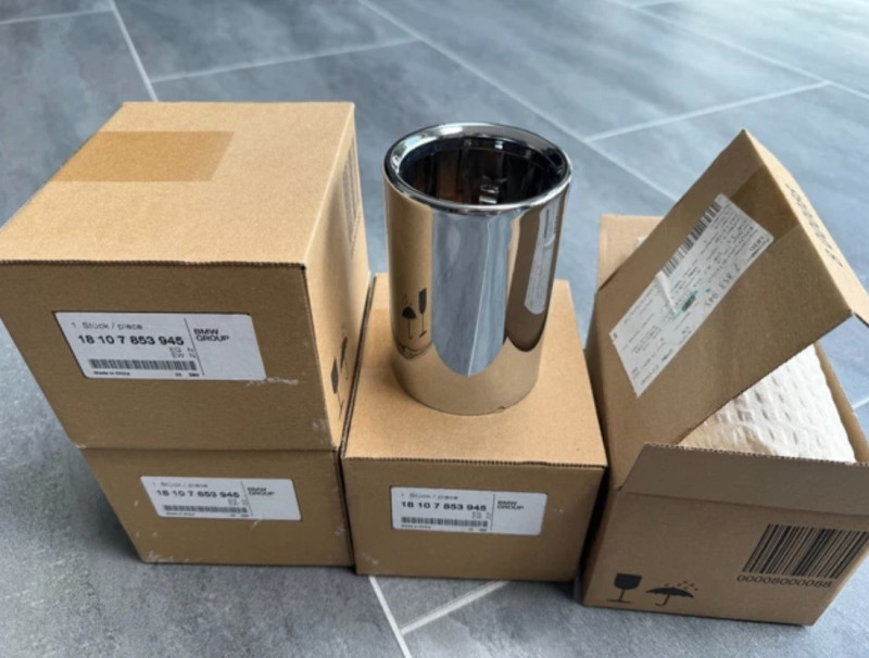 Embouts d'échappements (x4) CHROME pour BMW M2 F87