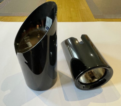 Embouts d'échappements noirs pour BMW Série 2 Coupé F22 Cabriolet F23 (235i / 240i uniquement)