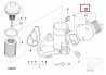 Échangeur thermique de filtre à huile avec joint pour BMW Série 1 E87 (118 / 120d)