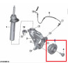Moyeu de roue AVANT avec roulement (avec vis) (côté au choix) pour BMW Série 2 Active Tourer F45 Gran Tourer F46
