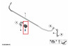 Silentbloc de barre stabilisatrice essieu ARRIERE - BMW Série 1 E81 E82 E87 E88
