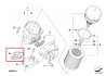 JOINT DE PROFIL couvercle filtre à huile avec joint pour BMW Série 1 E87 (116i / 118i / 120i uniquement)