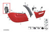 Porte-lampe de feux arrière extérieur (coté au choix) pour BMW Série 4 F32 F33 F36 Gran Coupé