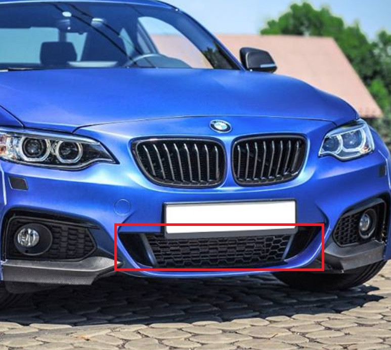 Grille de pare-chocs centrale avant (pack M) pour BMW Série 2 Coupé F22 Cabriolet F23