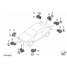 Capteur à ultrasons (PDC) pour BMW Série 2 F22 F23 M2 F87