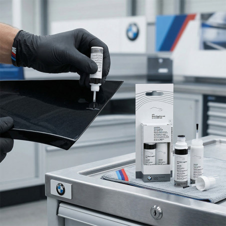 🎨 FINISH LINE – Kit De Retouche Peinture BMW Blanc Clair (B15) – 30ml Avec Apprêt Et Vernis