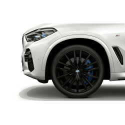 Jante 22" en alliage léger Jet Black couleur unie Style 742M pour BMW X5 G05 X6 G06