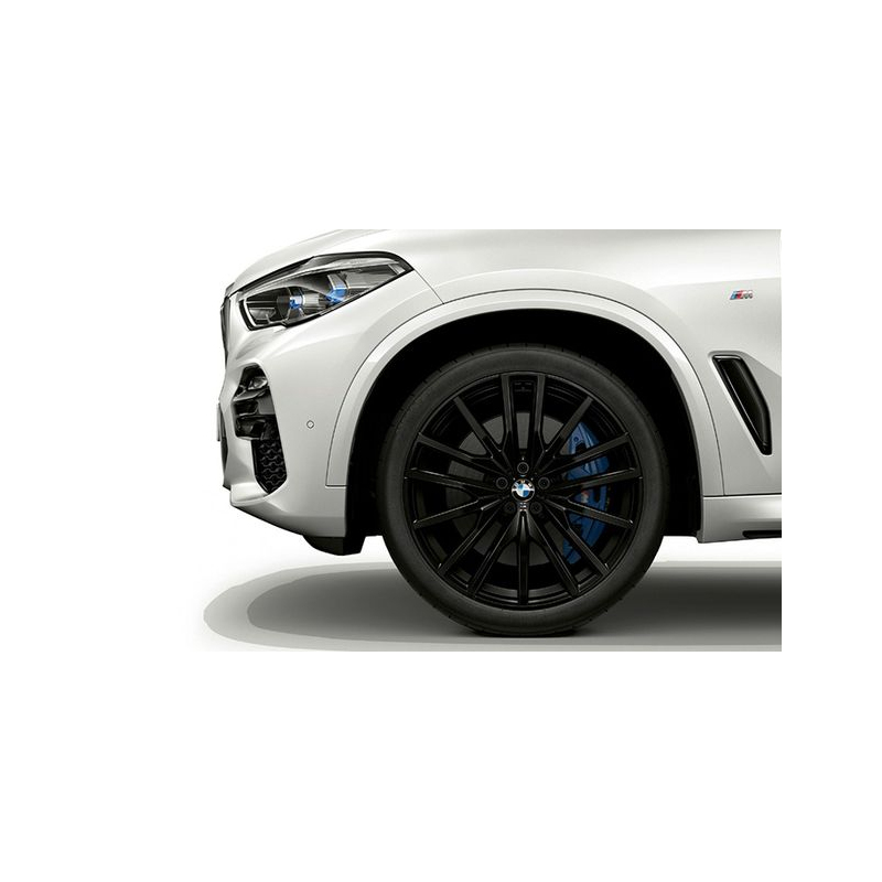 Jante 22" en alliage léger Jet Black couleur unie Style 742M pour BMW X5 G05 X6 G06