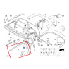 Kit de joint/guide de vitre avant (coté au choix) BMW Z3 E36 Roadster