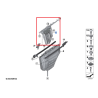 Mécanisme de lève-vitre arrière sans moteur (côté passager) pour BMW Série 4 Cabriolet F33