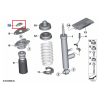 Capuchon de palier d'amortisseur arrière pour BMW Série 1 F20 F21