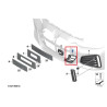 Grille entrée air canal ventilation freins (côté au choix) pare-chocs avant pour BMW Série 4 G22 G23 G26 GC
