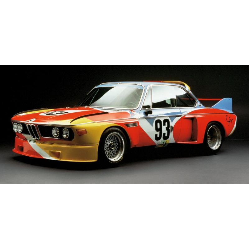 Miniature BMW 3.0 CSL 1975 Art Car Special Edition Alexander Calder 1/43eme