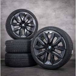 Roues complètes hiver 21" style 909 Jet Black 255/40R21 102H pour BMW X3 G45