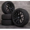 Roues complètes hiver 20" style 911 Jet Black (255/45R20 105V) pour BMW Série 7 G70 et i7 G70