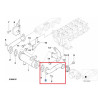 Tuyau / Durite vanne EGR avec joint / redroidisseur gaz echappement pour BMW Série 3 E46 Berline / Touring 320d Série 5 E39 520d