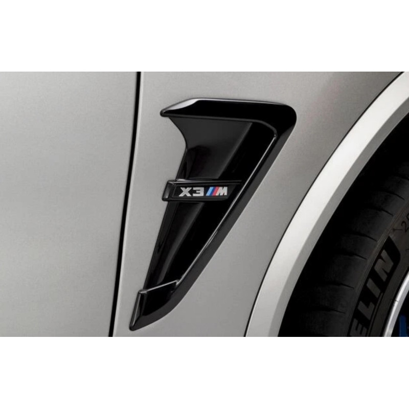 Caches d'air côté (X3M) NOIR BRILLANT gauche coté et droit pour BMW Série X3 G01 X3M F97