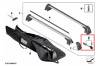 4 barillets de serrure avec clé pour COFFRE DE TOIT (320l / 420l / 520l)  BMW X3 G01