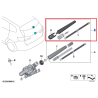 Kit essuie glace arrière (Avec bras, cache et balai) pour BMW X3 G45 iX3 NA5