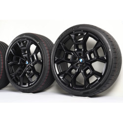 Roues complètes été 22" Jet Black (M Performance) style 1054M pour BMW iX3 NA5