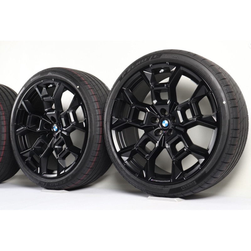 Roues complètes été 22" Jet Black (M Performance) style 1054M pour BMW iX3 NA5