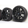 Roues complètes été 22" Jet Black (M Performance) style 1054M pour BMW iX3 NA5