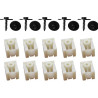 Partie ARRIERE de pare-boues avant (coté au choix) avec clips de fixation pour BMW X3 G01 X3 M F97 X4 G02 X4M F98